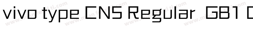 vivo type CNS Regular  GB1 0 GBpc E字体转换